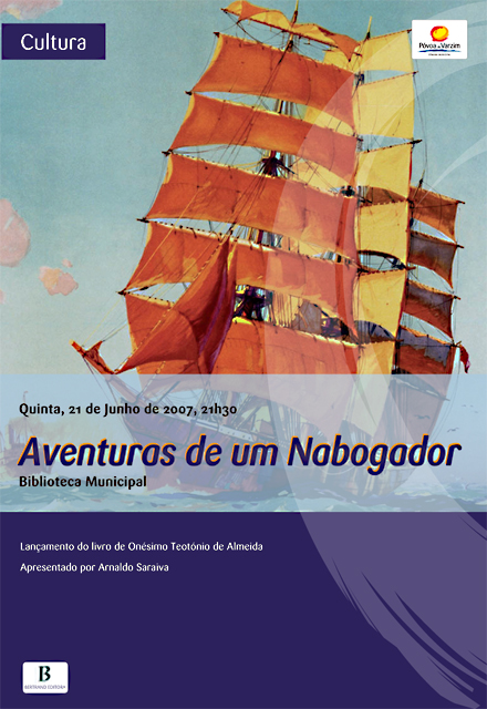 Aventuras de um Nabogador – lançamento no dia 21, na Biblioteca Municipal