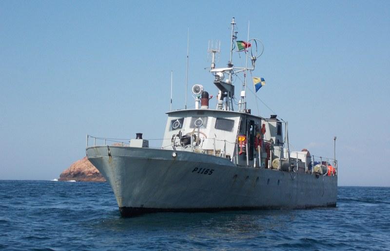 NRP ÁGUIA na marina da Póvoa de Varzim