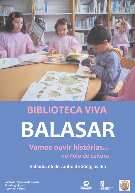 Biblioteca Viva chega a Balasar a 6 de Junho