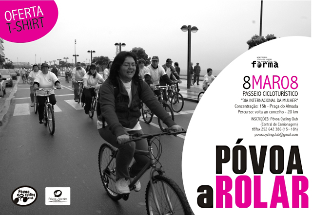 Póvoa a Rolar: Dia Internacional da Mulher assinalado pelo Póvoa Cycling Club