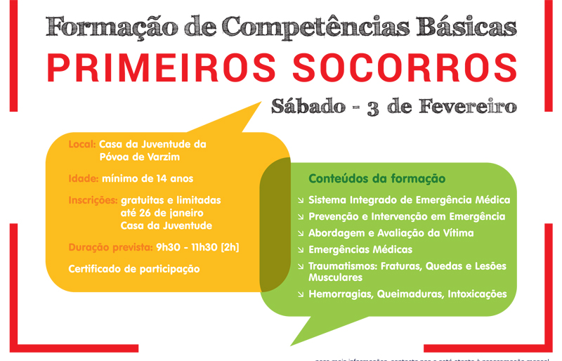 Workshop de competências básicas em primeiros socorros