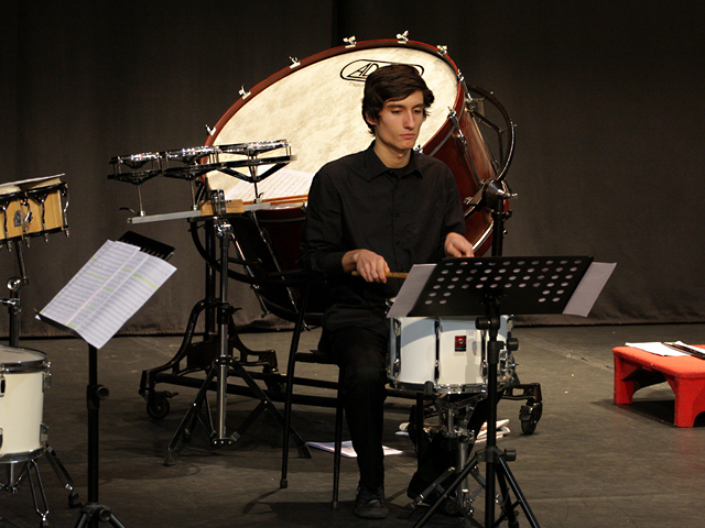 Auditório Municipal cheio para concerto de percussão