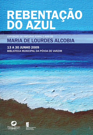 Tons de azul em exposição na Biblioteca Municipal