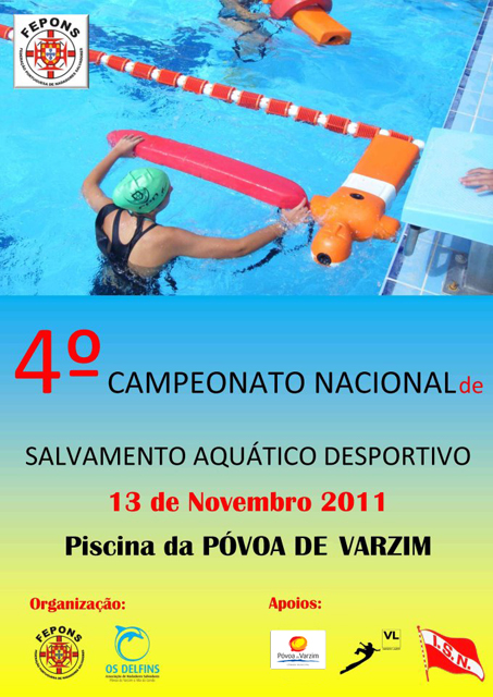 4º Campeonato Nacional de Salvamento Aquático Desportivo, nas Piscinas Municipais