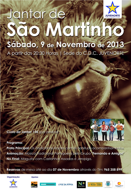 Juvenorte organiza jantar de S. Martinho