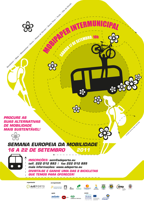 Semana Europeia da Mobilidade. Póvoa de Varzim no roteiro do Mobipaper Intermunicipal.