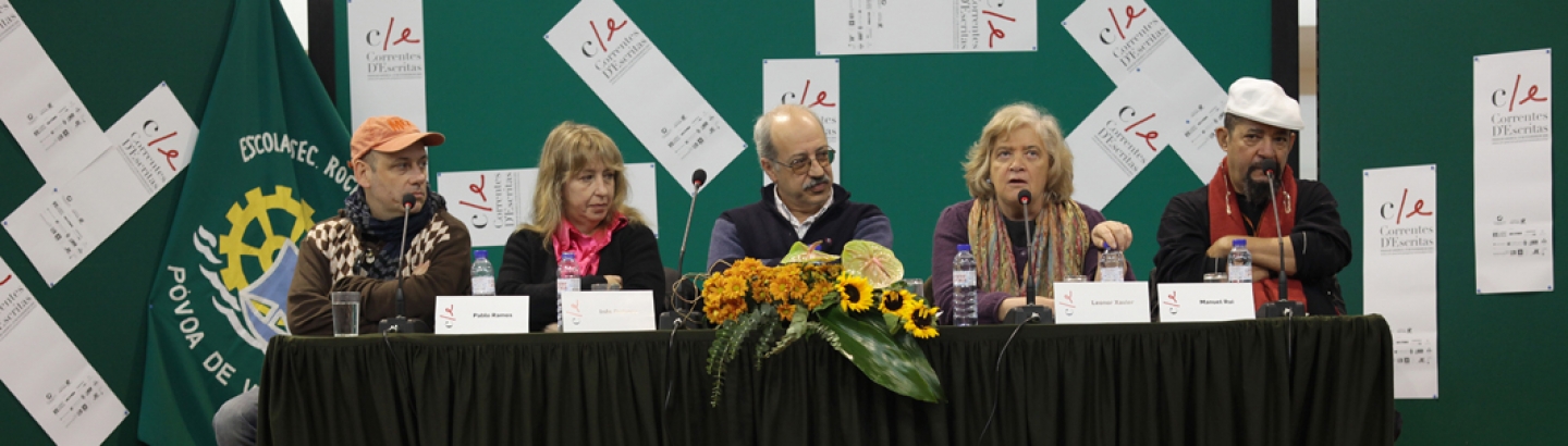 Inês Pedrosa, Leonor Xavier, Manuel Rui e Pablo Ramos partilharam “palavras” com alunos da Escola Rocha Peixoto