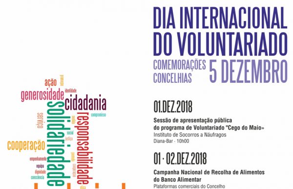 Voluntariado será celebrado toda a semana