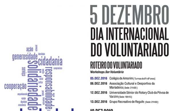 Município assinala o Dia Internacional do Voluntariado