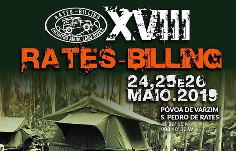XVIII Rates Billing começa sexta-feira