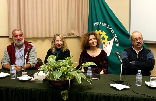 Encontro de Inês Pedrosa, José Leitão e Carla Suarez com alunos da Escola Sec. Rocha Peixoto