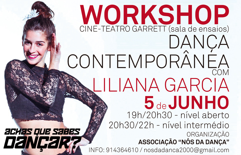 Workshop de Dança Contemporânea com Liliana Garcia