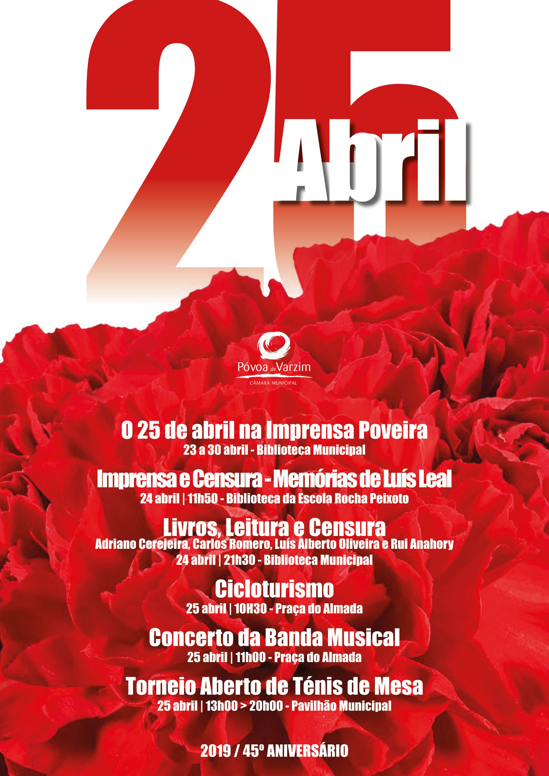 Comemorações do 25 de abril na Póvoa