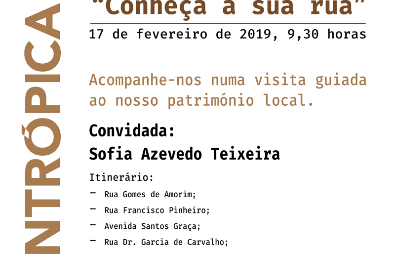 Rubrica "conheça a sua rua" com Sofia Azevedo Teixeira
