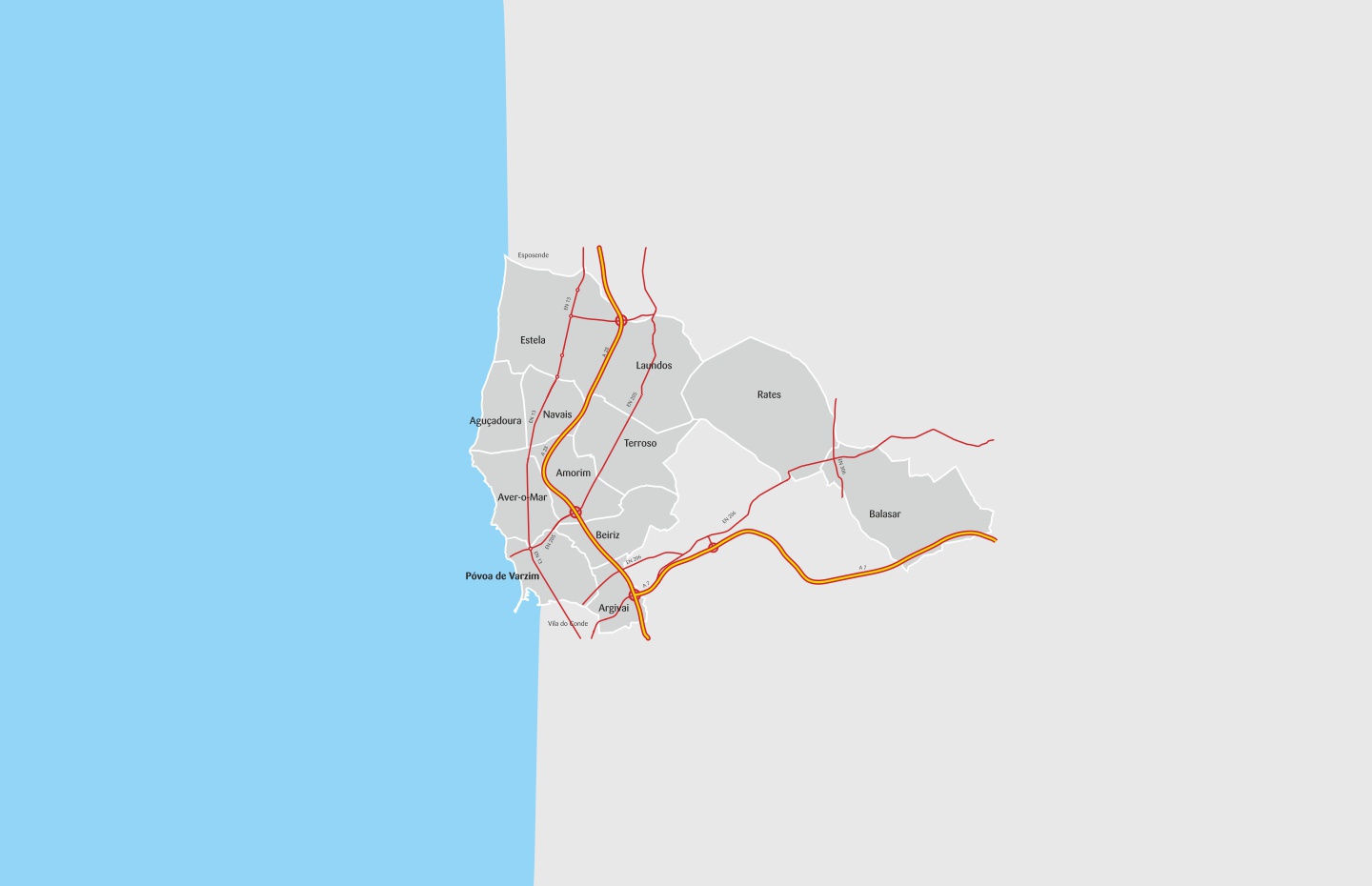 Mapa Povoa De Varzim