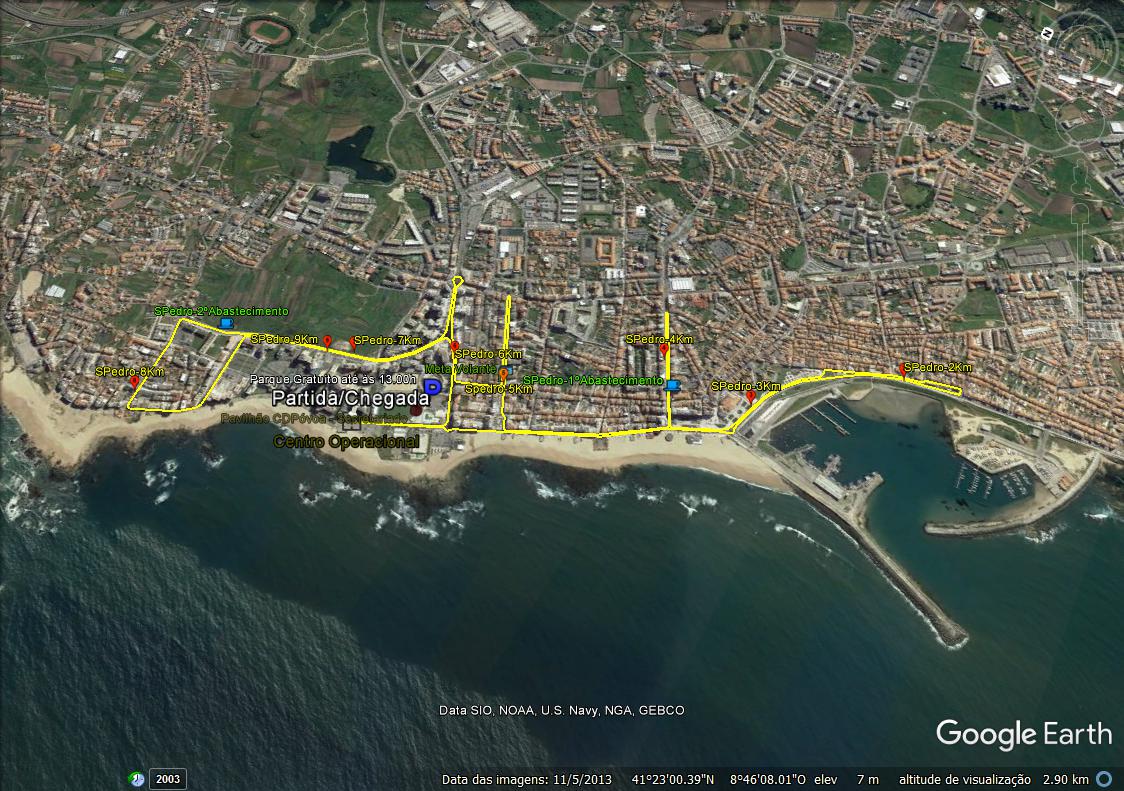 Percurso Corrida