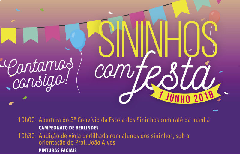 "Sinhinhos com festa" anima o Dia Mundial da Criança