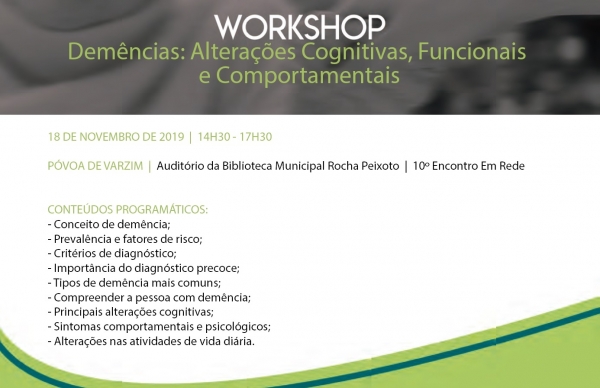 Alzheimer: “Demências: Alterações Cognitivas, Funcionais e Comportamentais”