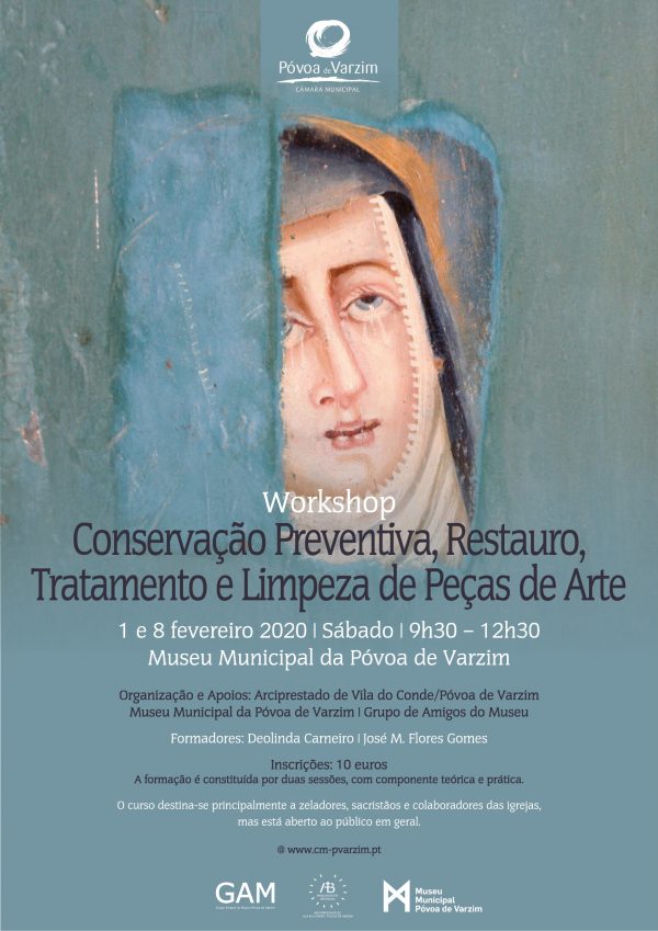 Workshop sobre conservação preventiva, restauro, tratamento e limpeza de peças de arte