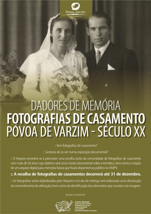 Dadores de Memória: fotografias de casamento do concelho da Póvoa de Varzim  (século XX)