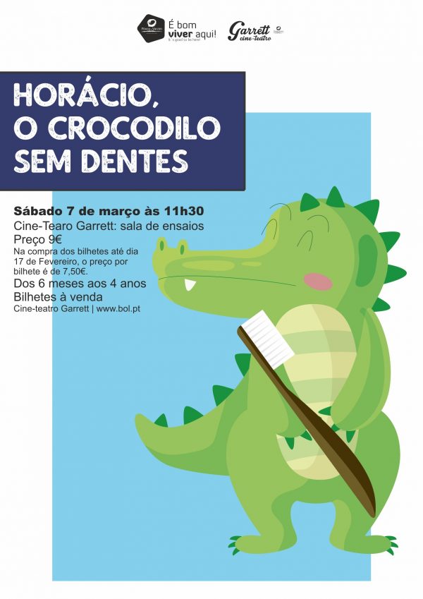 Espetáculo de Teatro para bebés: "Horácio, o crocodilo sem dentes"