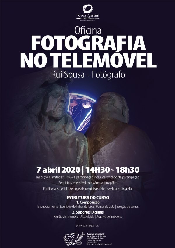 Oficina de Fotografia no Telemóvel - Atividade Cancelada