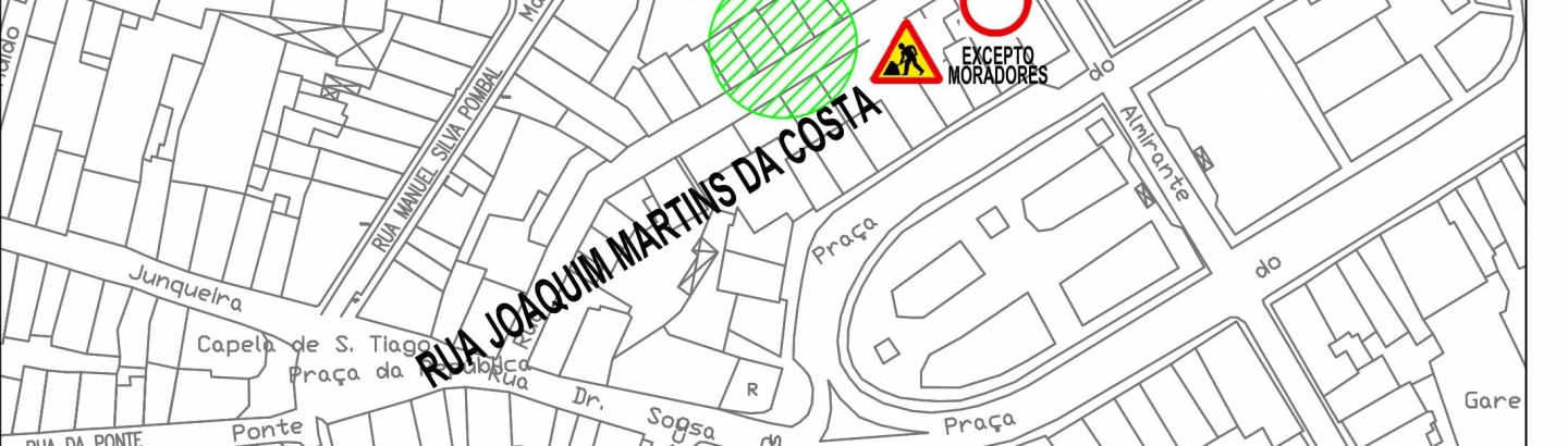 Rua Joaquim Martins da Costa cortada ao trânsito na quinta-feira