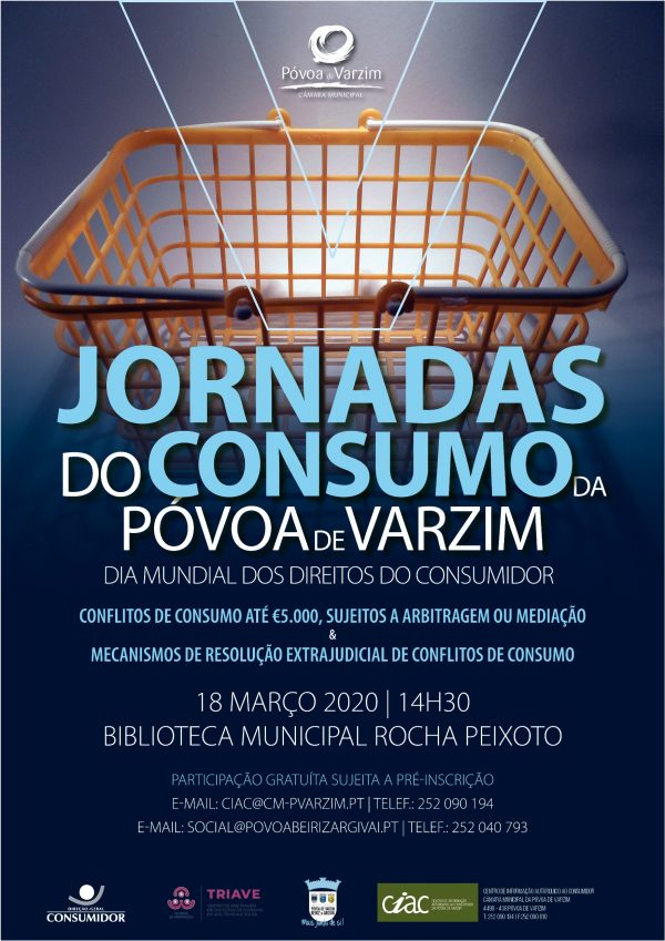 V Jornadas do Consumo da Póvoa de Varzim - Dia Mundial dos direitos do Consumidor - Atividade Cancelada