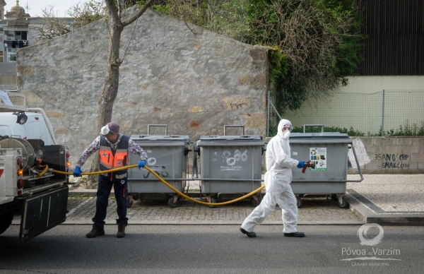 Município realiza desinfeção diária da cidade