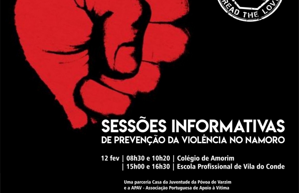 Sensibilização de estudantes poveiros para combate à violência no namoro
