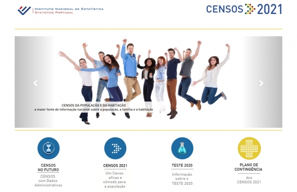 Censos 2021 em formato online ou por telefone