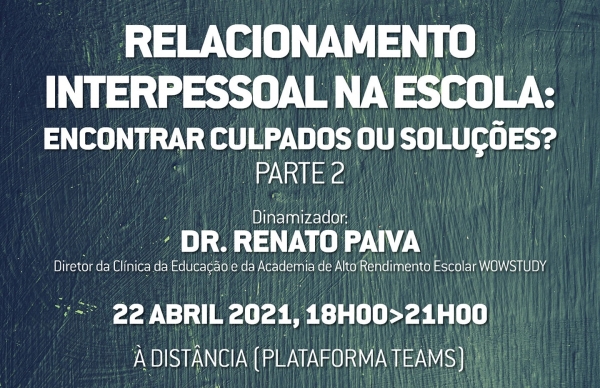 Relacionamento Interpessoal na escola: sessão para professores