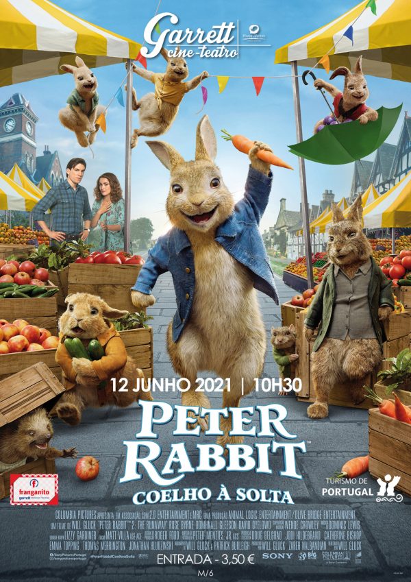 <em>Peter Rabbit, Coelho à Solta</em> no Cine Teatro Garrett a 12 de junho