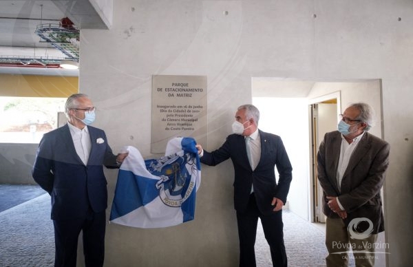 Presidente da Câmara inaugura Parque de Estacionamento da Matriz no Dia da Cidade