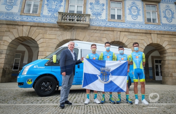 Ciclista Poveiro Lucas Lopes recebido nos Paços do Concelho