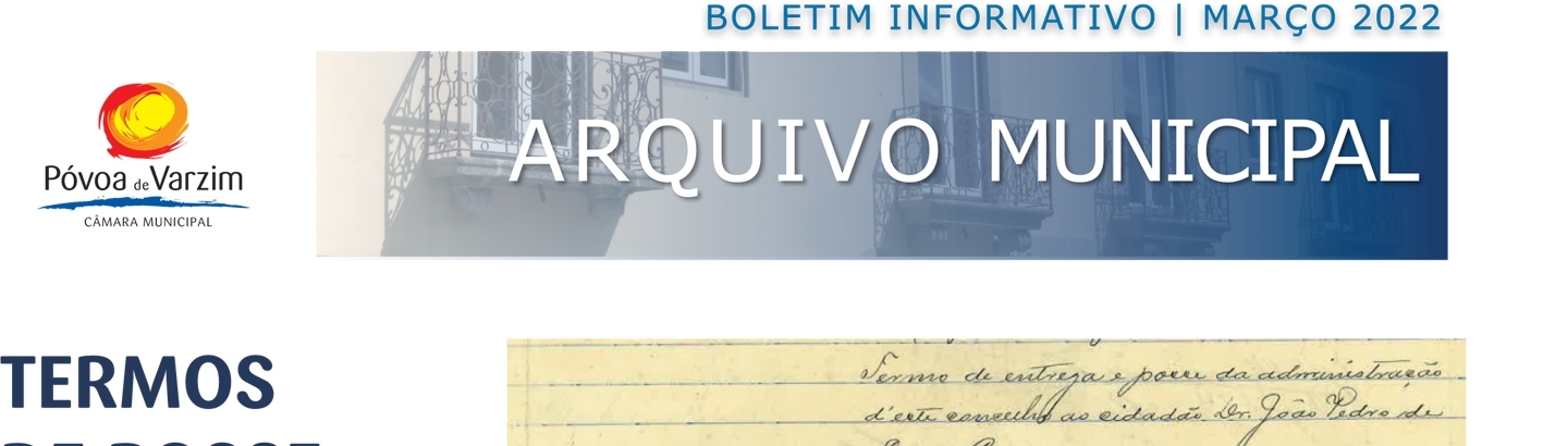 Arquivo Municipal destaca termos de posse  em Boletim Informativo
