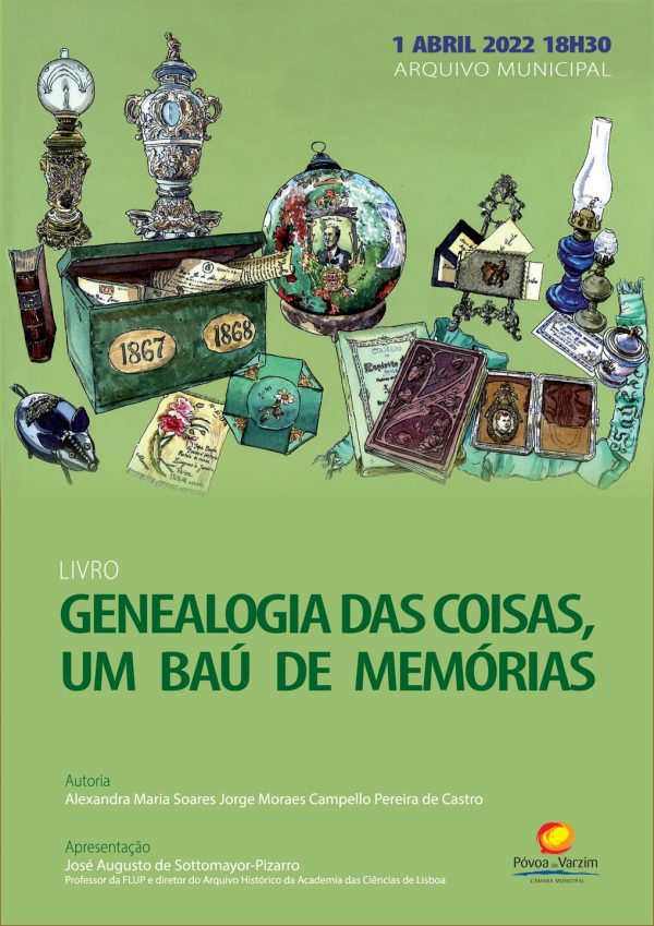 Lançamento do livro "Genealogia das coisas, um baú de memórias"