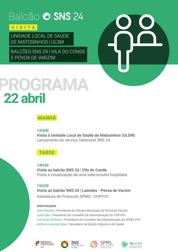 Assinatura Protocolo e Visita Secretário de Estado Adjunto e da Saúde ao Balcão SNS 24 | Laúndos