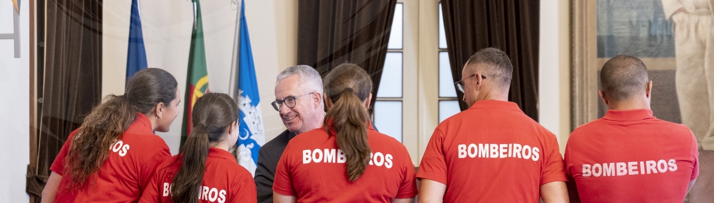 Bombeiros Voluntários recebidos nos Paços do Concelho após vitórias em competição nacional
