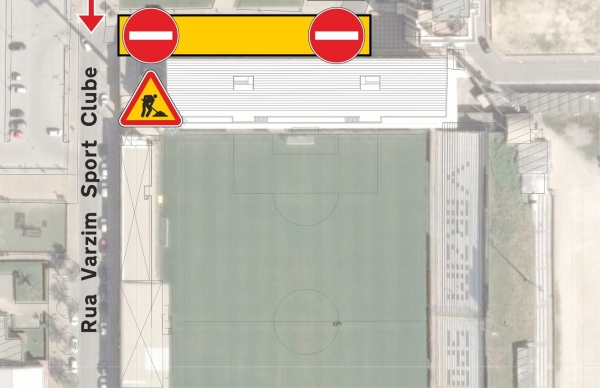 Obras no Estádio do Varzim: constrangimentos de trânsito