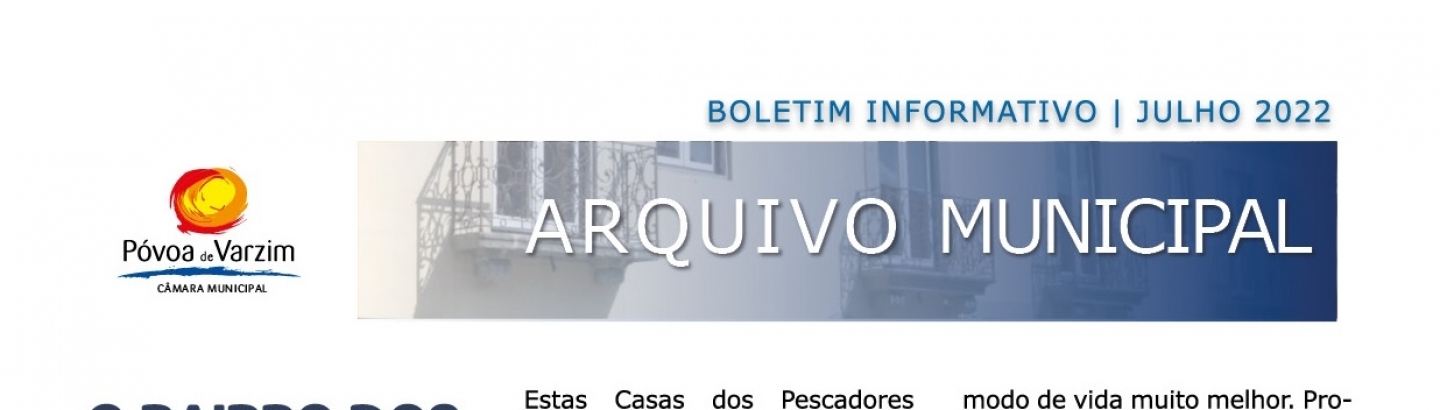 Arquivo Municipal destaca Bairro dos Pescadores em Boletim Informativo