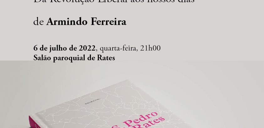 Lançamento de livro de Armindo Ferreira na vila de Rates