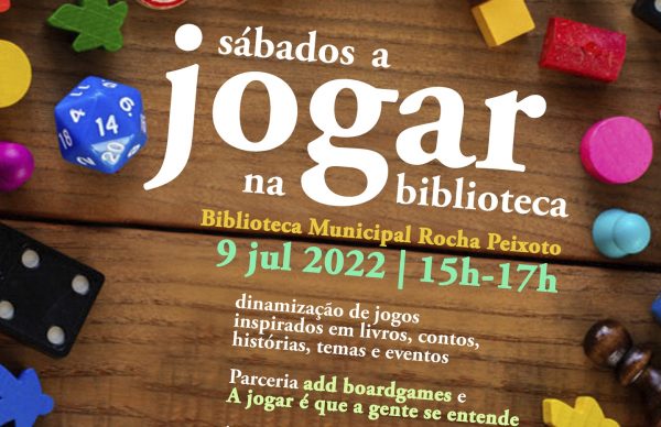 Sábado, há jogos de tabuleiro na Biblioteca