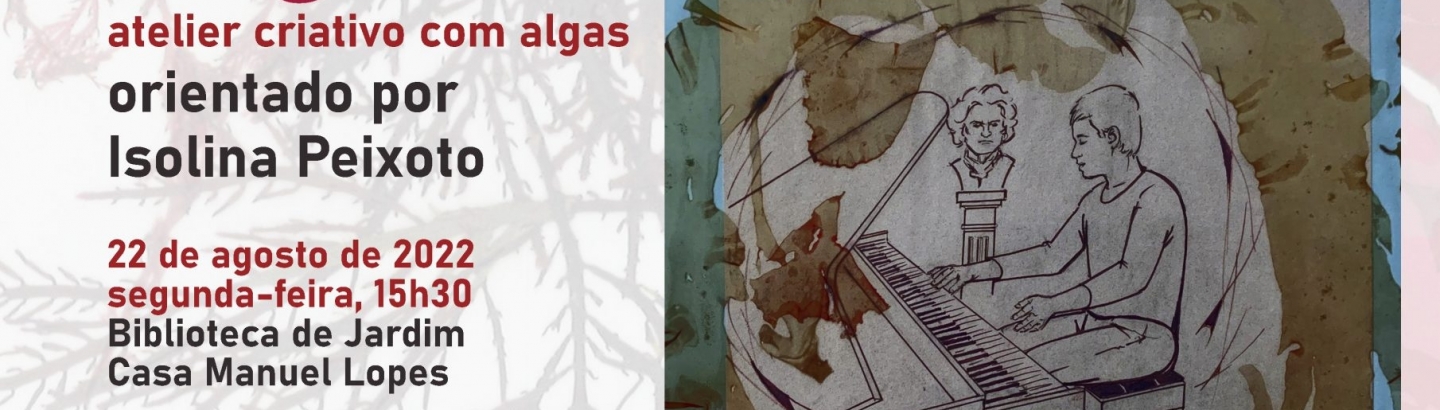 Atelier criativo com algas na nossa Biblioteca de Jardim