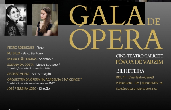 Bilhetes à venda para a III edição da Gala de Ópera