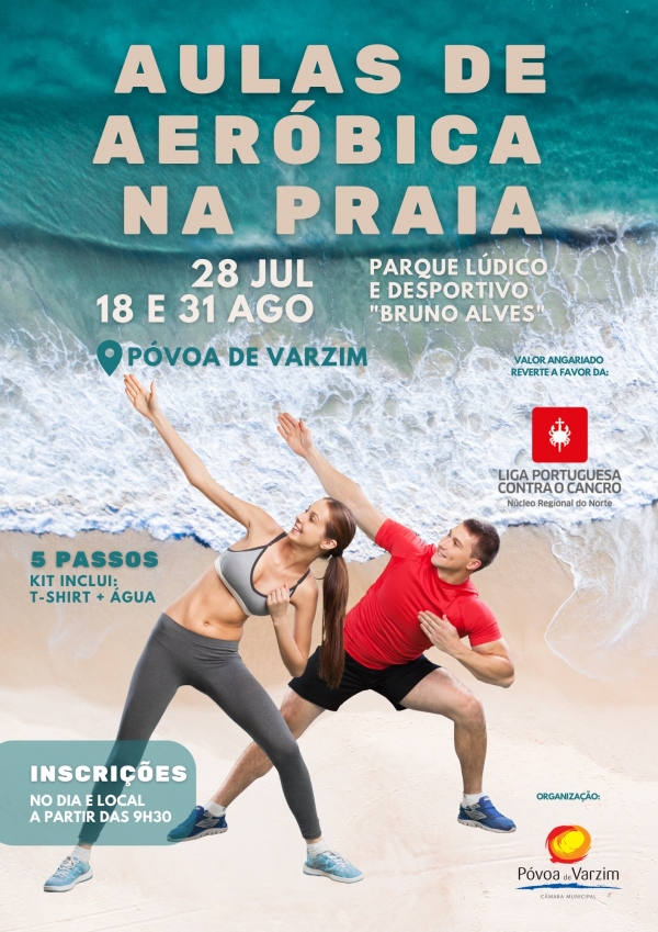 Aulas de Aeróbica na Praia