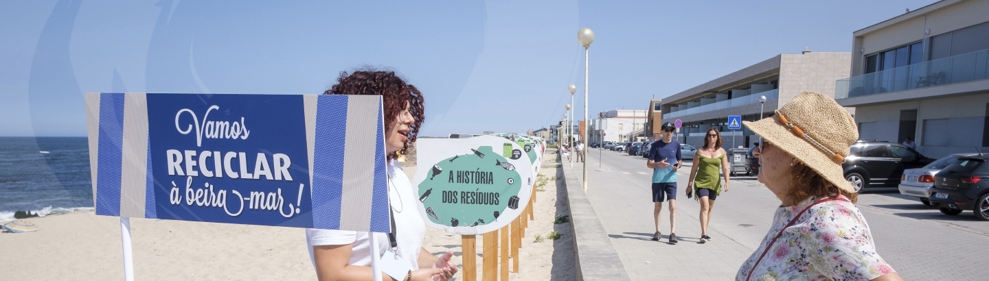 Banhistas aprendem a reciclar nas praias da Póvoa de Varzim