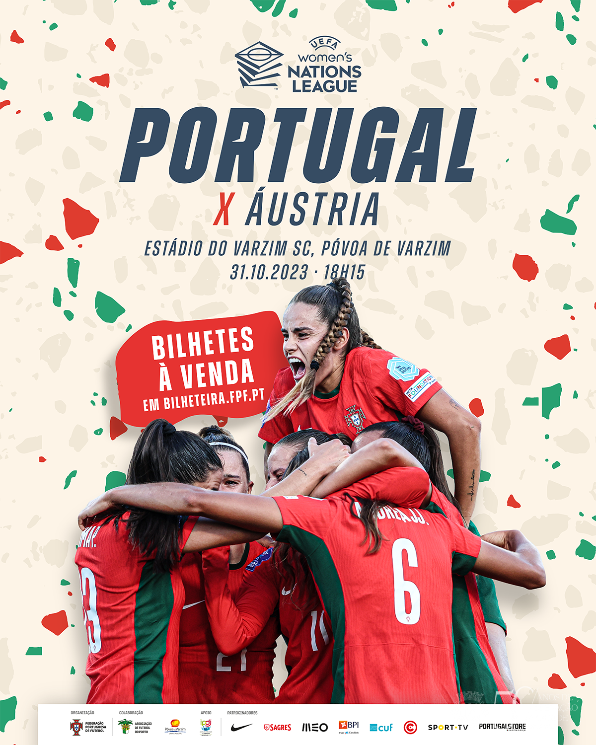 Jogo da Seleção Feminina de Futebol: Portugal x Áustria - C.M. da