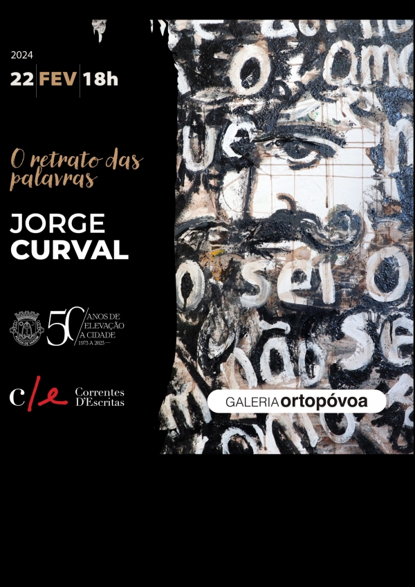 EXPOSIÇÃO DE PINTURA “O RETRATO DA PALAVRAS” de Jorge Curval