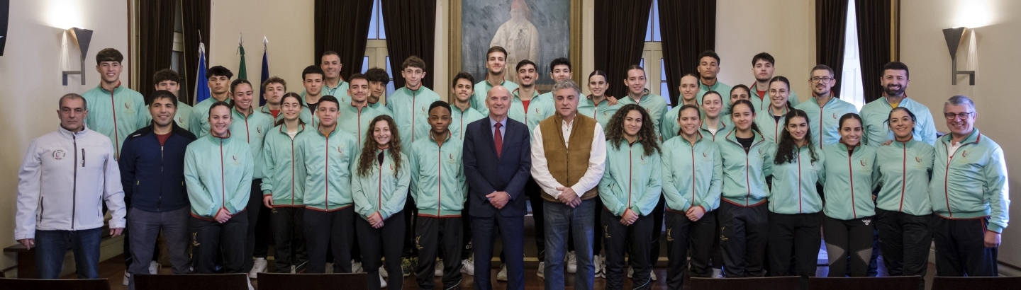 Seleção Nacional de Karaté recebida nos Paços do Concelho